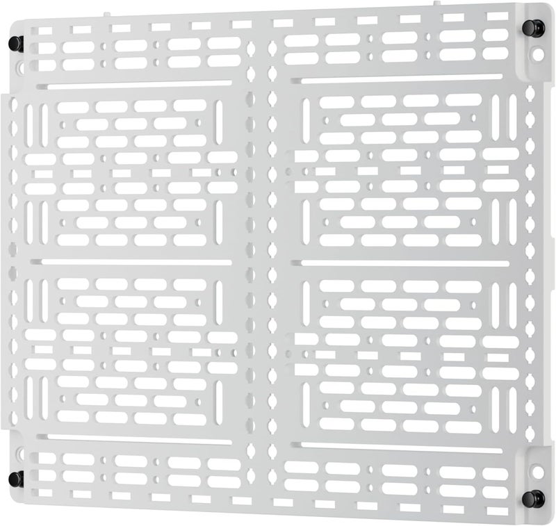 OnQ Legrand - Universal Mounting Plate 10 Inch, Secure Devices in Structured Media Enclosure Mounting Plate, Mounting Plate with 2 Rachet Clamps, Recessed Wall Plate to Organize Cable, White, AC1040F - Image 5